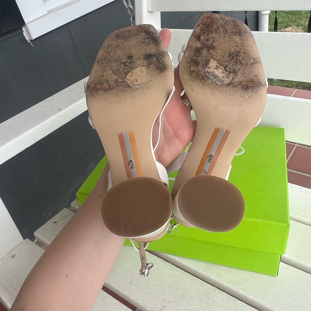 Sam Edelman White Heels - Picture 4 of 9